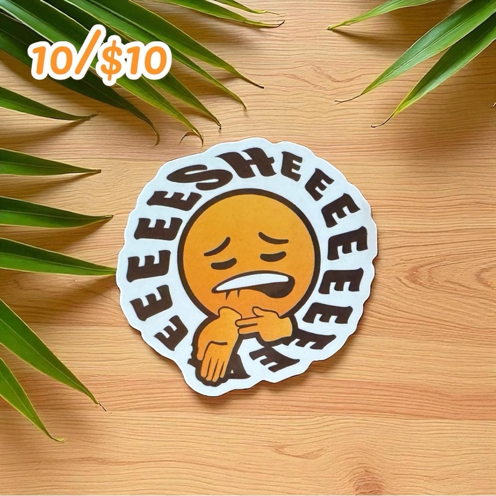Sheesh Emoji Meme Sticker